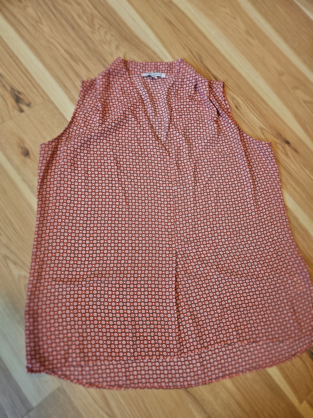 Rose & Olive Coral Print V-Neck Sleeveless Camisole XL